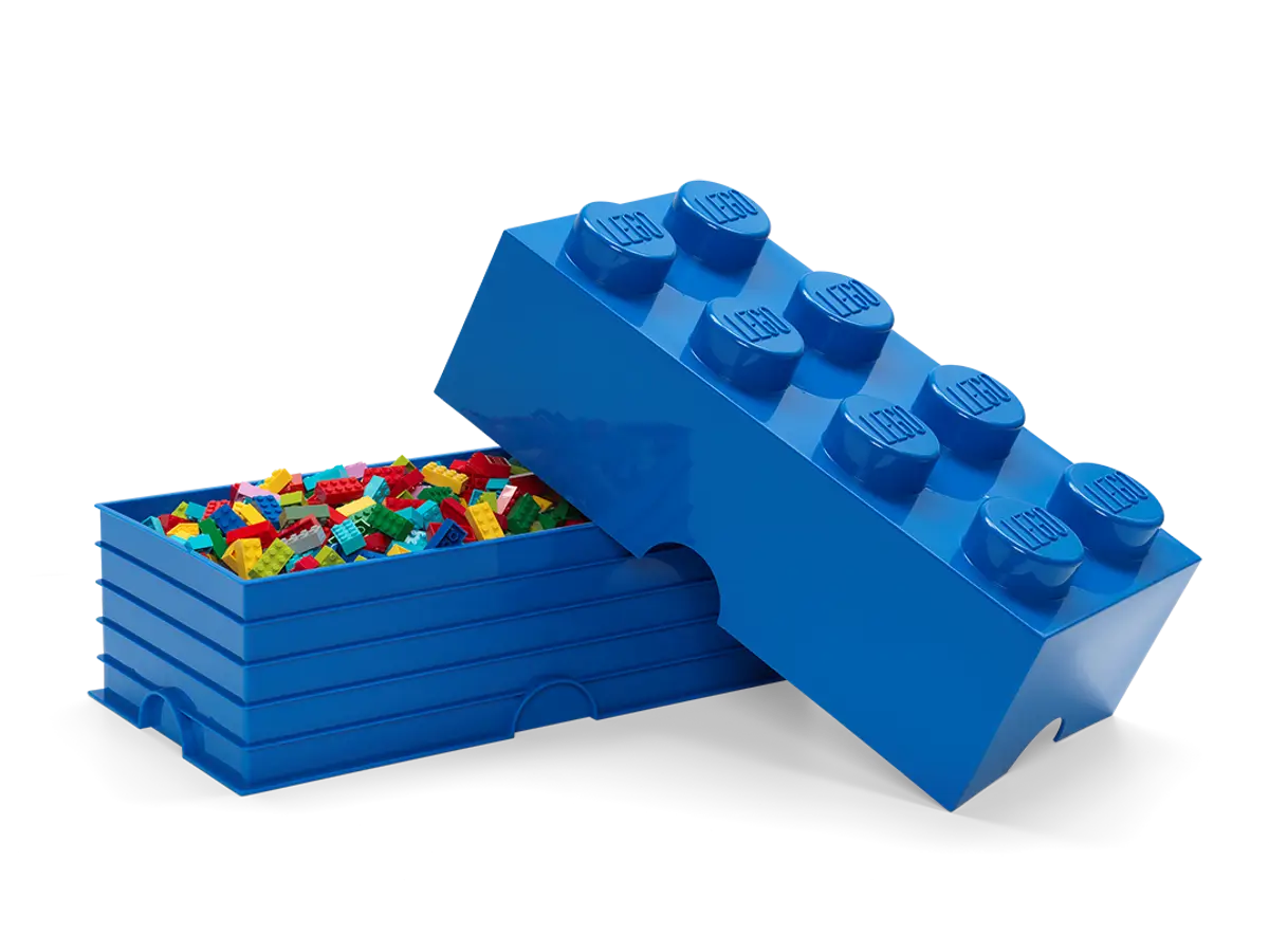 40040631 LEGO Storage Brick 8 Bright Blue