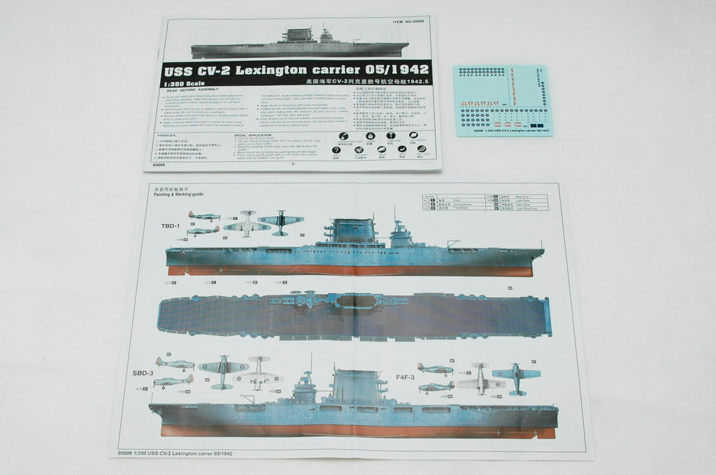 1/350 USS Lexington CV2 Aircraft Carrier - TSM-5608