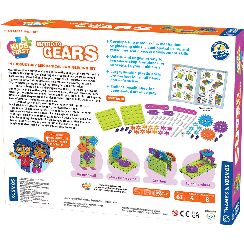 THK-567018	Kids First Intro to Gears STEM Experiment Kit