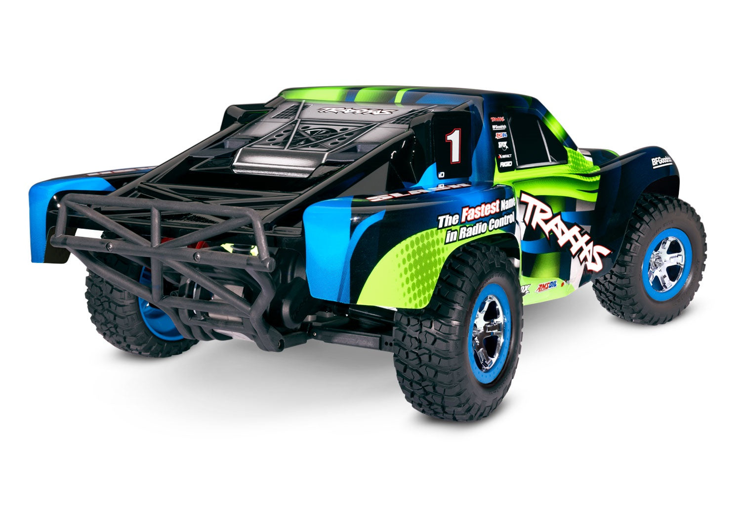58034-8 GRN Slash®: 1/10-Scale 2WD Short Course Racing Truck with TQ™ 2.4GHz Radio System