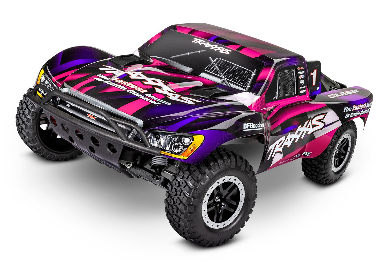 58034-8-PINK SLASH 1/10 SHORT COURSE TRUCK w/USB-C