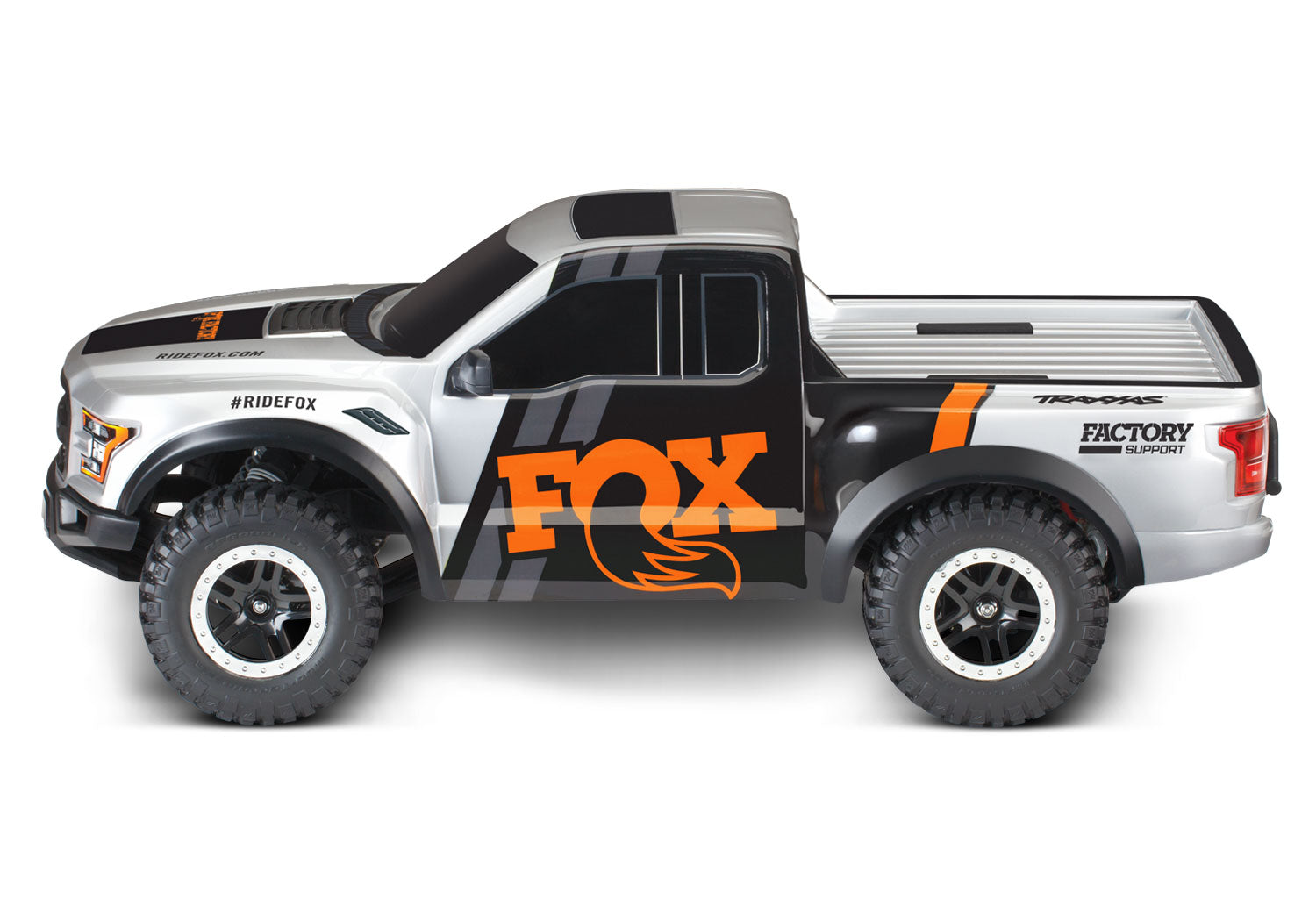 58094-8-FOX Ford Raptor: 1/10 Scale 2WD Replica Truck w/USB-C
