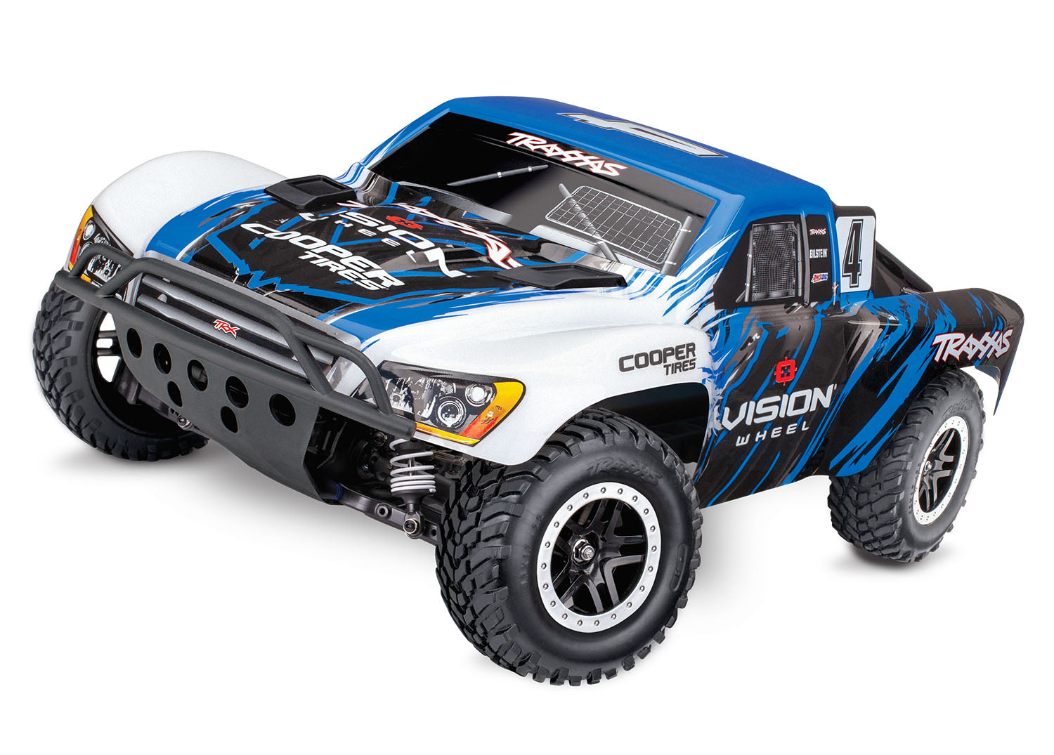 Vision Slash® 4X4 VXL: 1/10 Scale 4WD Brushless Short Course Truck with TQi™ Traxxas Link™ Enabled 2.4GHz Radio System and Traxxas Stability Management (TSM)®