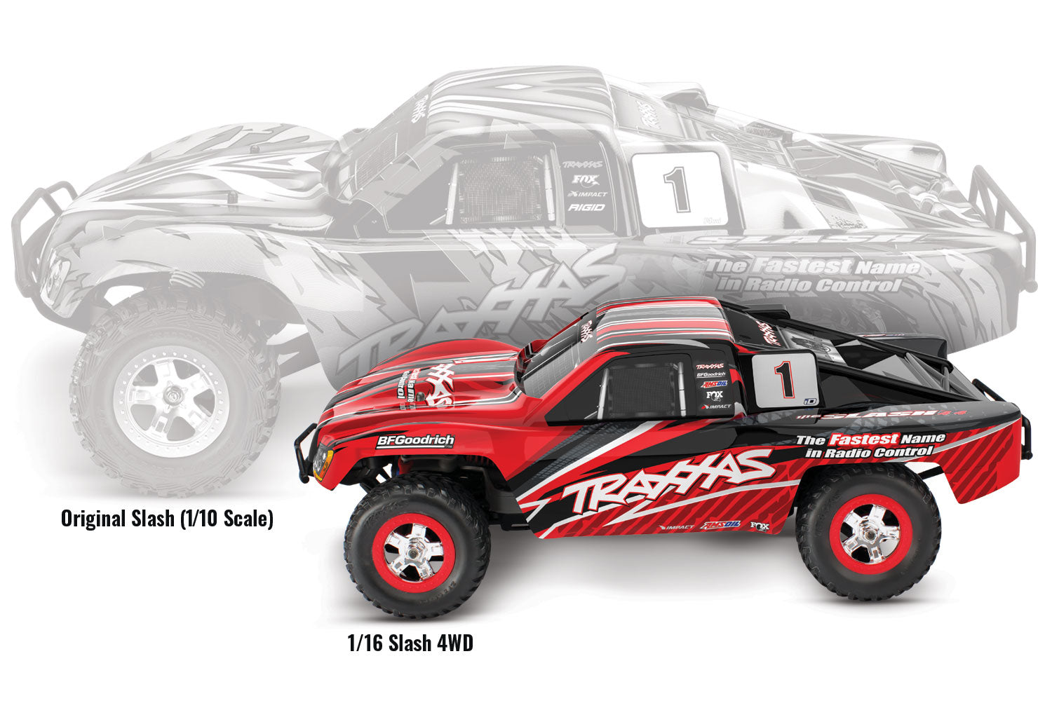 70054-8 Red Slash®: 1/16-Scale Pro 4X4 Short Course Racing Truck with TQ™ 2.4GHz Radio