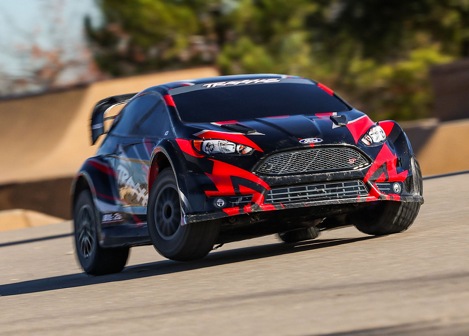 Red Ford® Fiesta® ST Rally Brushless: 1/10 Scale Electric Rally Racer with TQ™ 2.4GHz Radio System