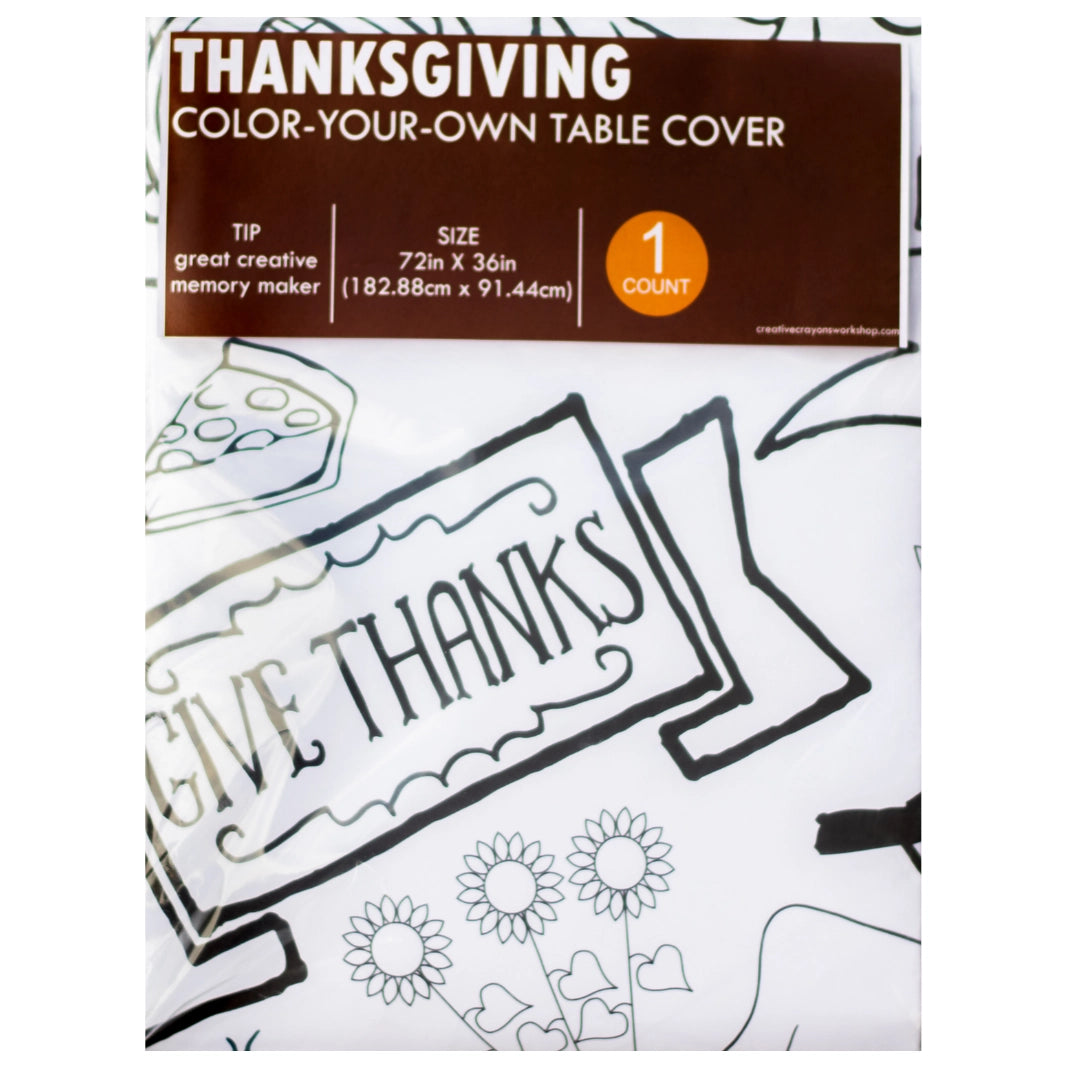 Thanksgiving Coloring Tablecloth