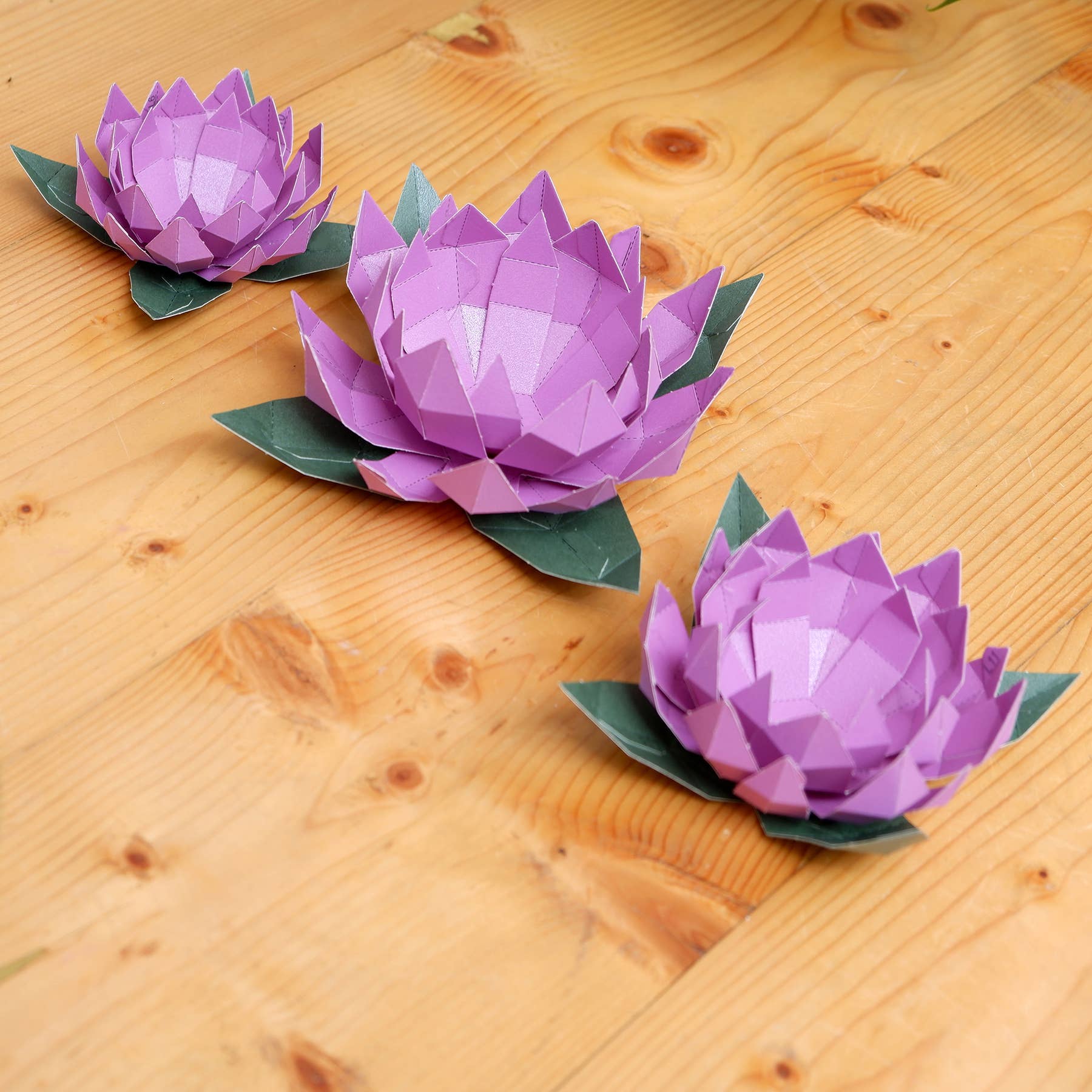 Lotus Papercraft Flower Origami Model