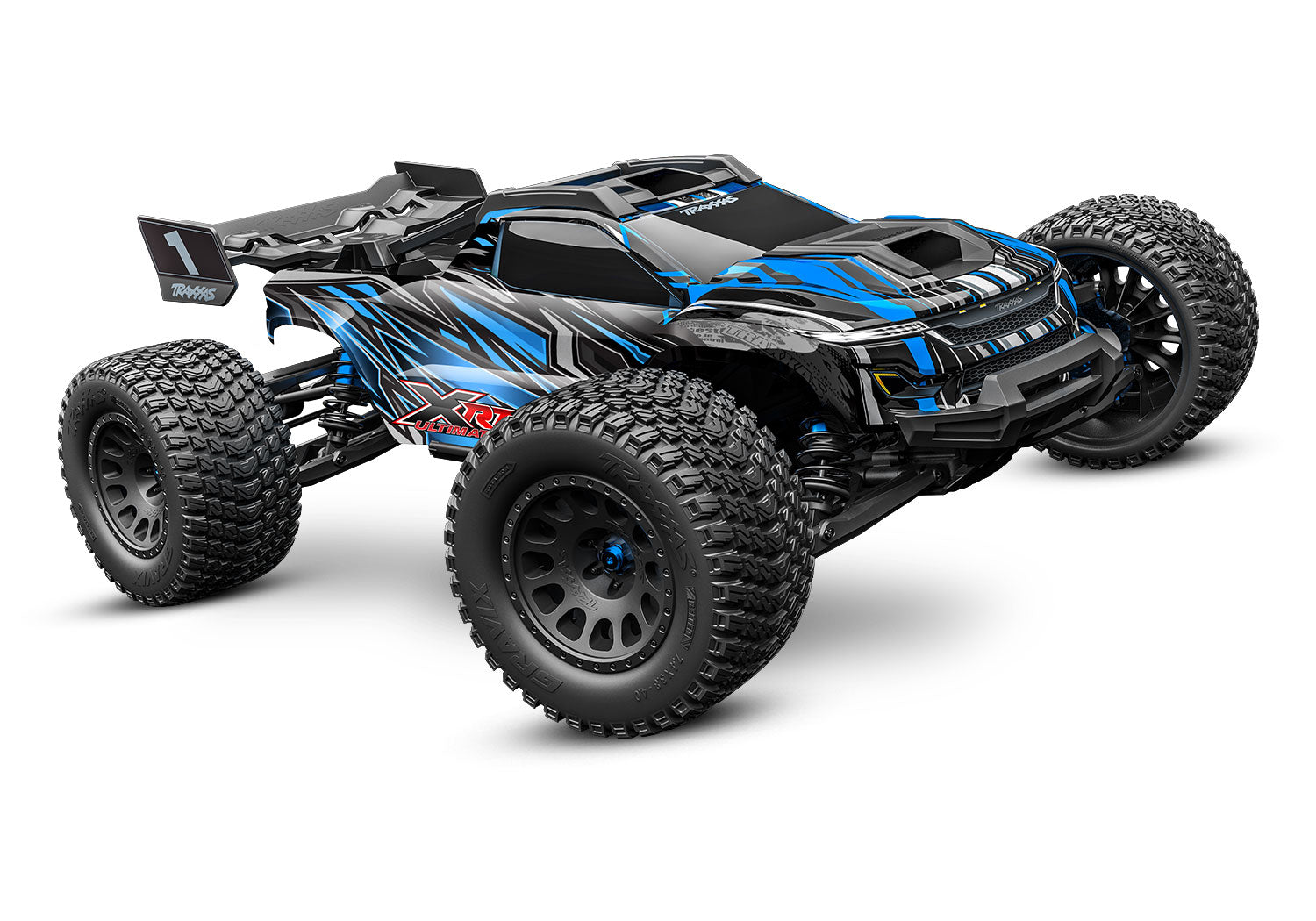 Blue XRT® Ultimate: Brushless Electric Race Truck with TQi™ Traxxas Link™ Enabled 2.4GHz Radio System and Traxxas Stability Management (TSM)®