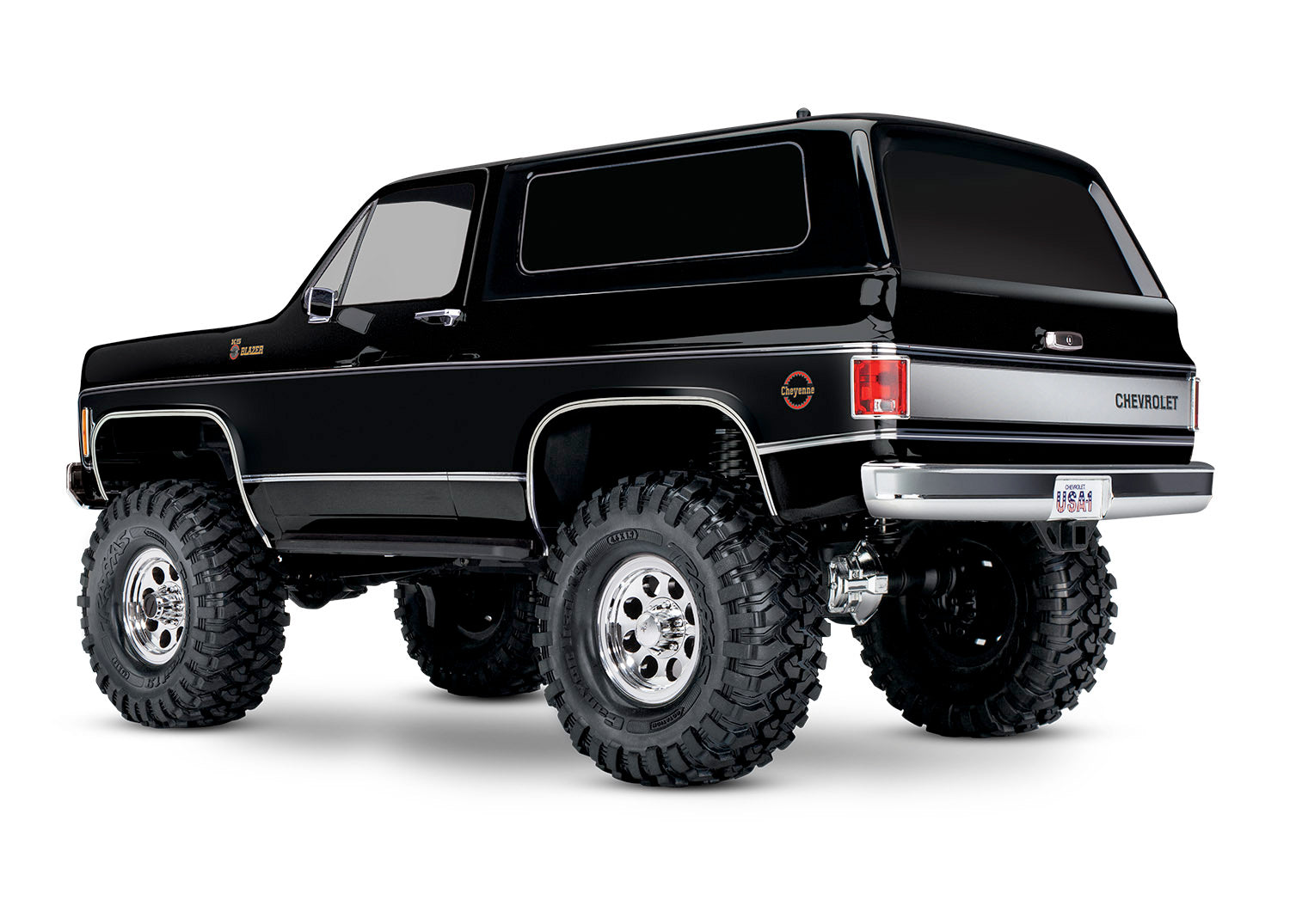 BLACK TRX-4® Scale and Trail® Crawler with 1979 Chevrolet® Blazer Body: 4WD Electric Truck with TQi™ Traxxas Link™ Enabled 2.4GHz Radio System