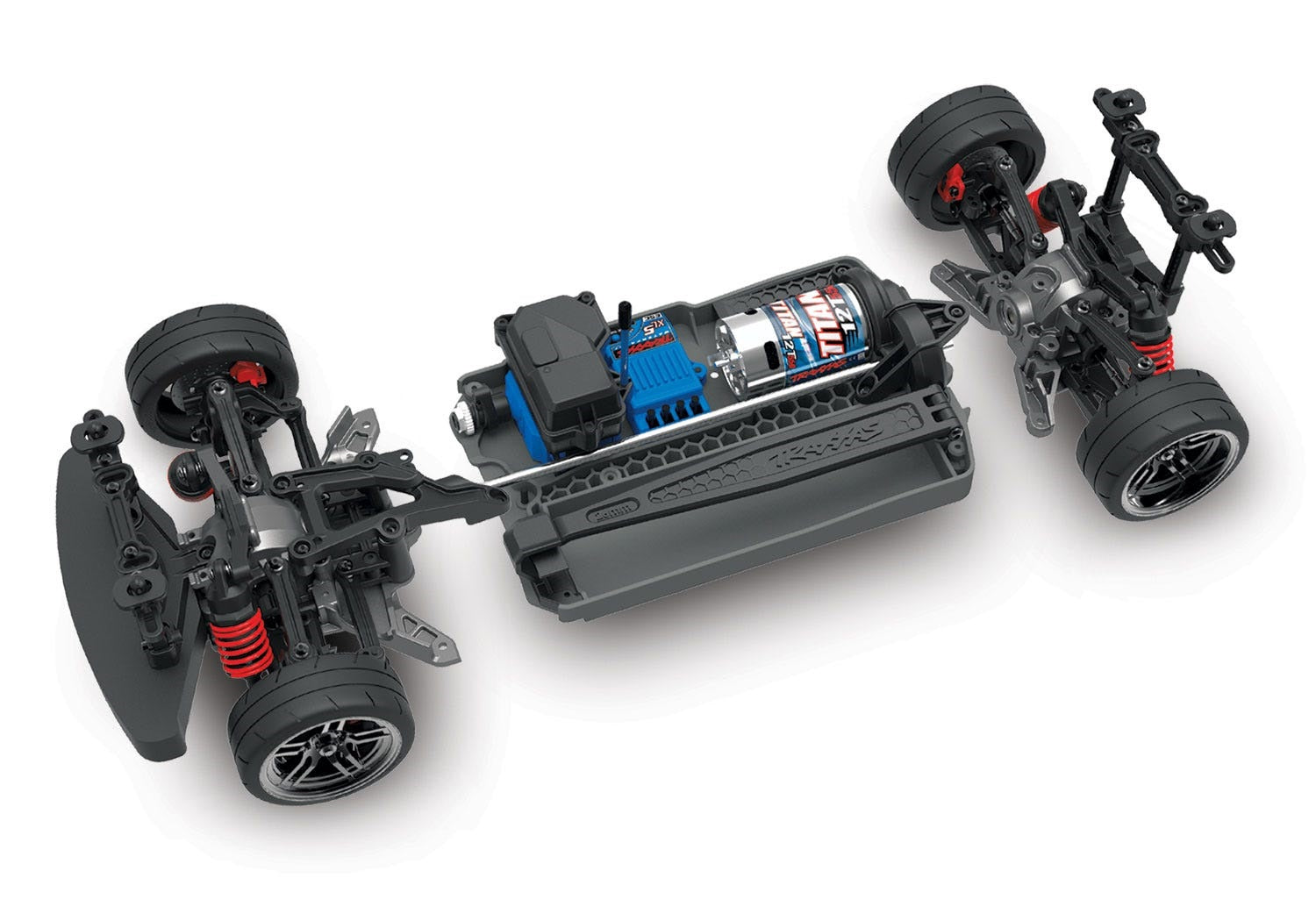 TRAXXAS 4-Tec 2.0: 1/10 Scale 4WD Chassis - 83024-4