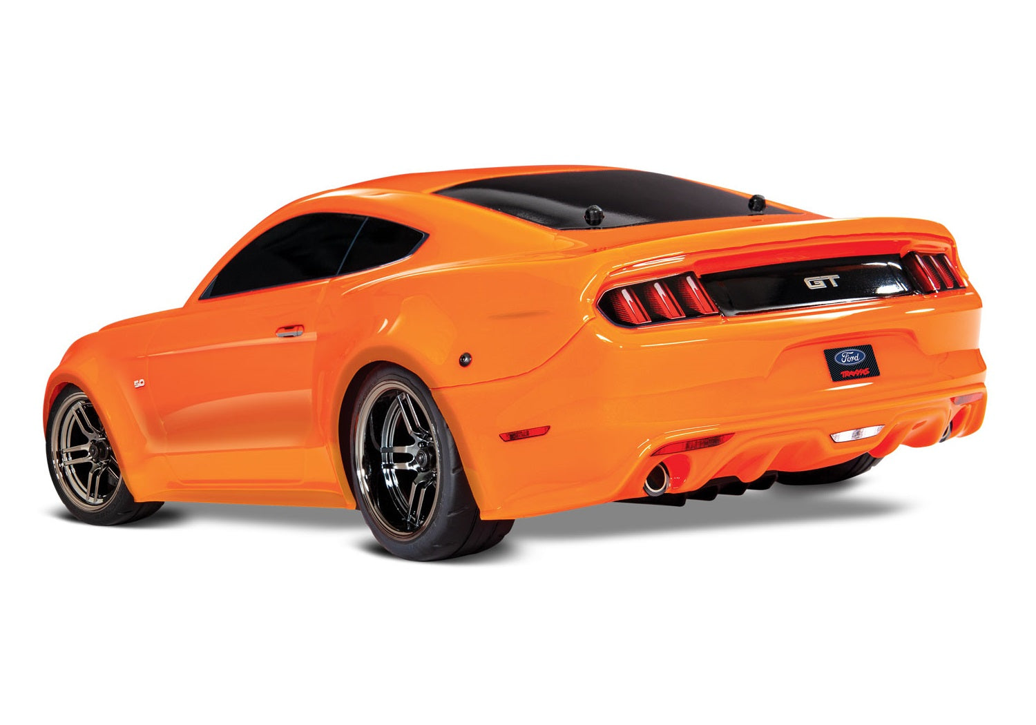 TRAXXAS Ford Mustang GT: 1/10 Scale 4WD Supercar RTR (Orange) - 83044-4