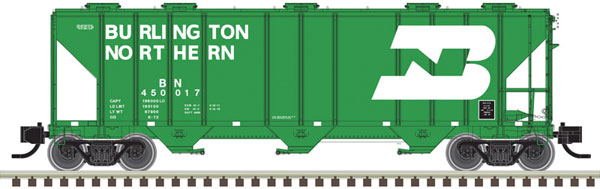 150-50005732 PS-4000 3-Bay Covered Hopper -  Burlington Northern 450066