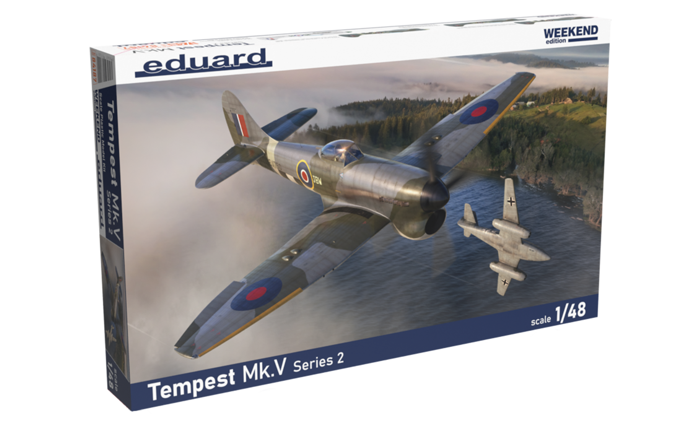 1/48 WWII Tempest Mk V Series 2 British Fighter (Wkd Edition Plastic Kit) - EDU-84187