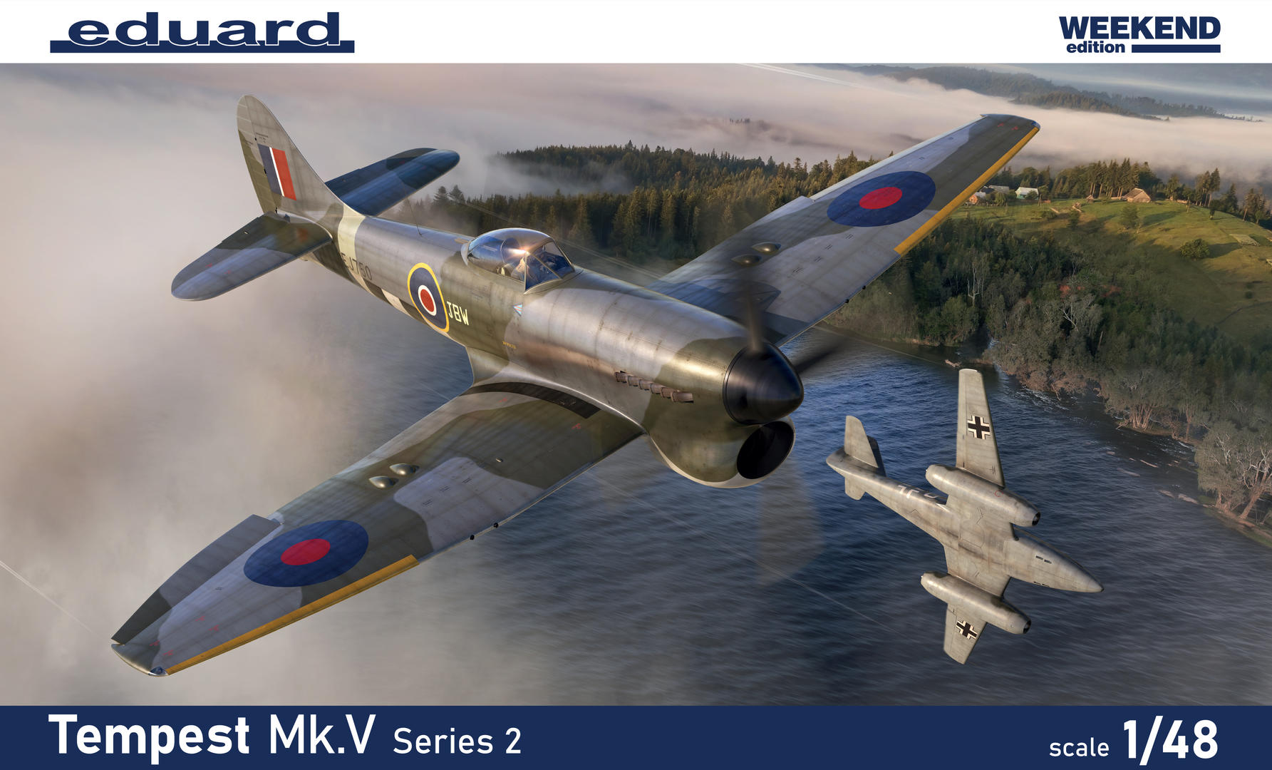 1/48 WWII Tempest Mk V Series 2 British Fighter (Wkd Edition Plastic Kit) - EDU-84187