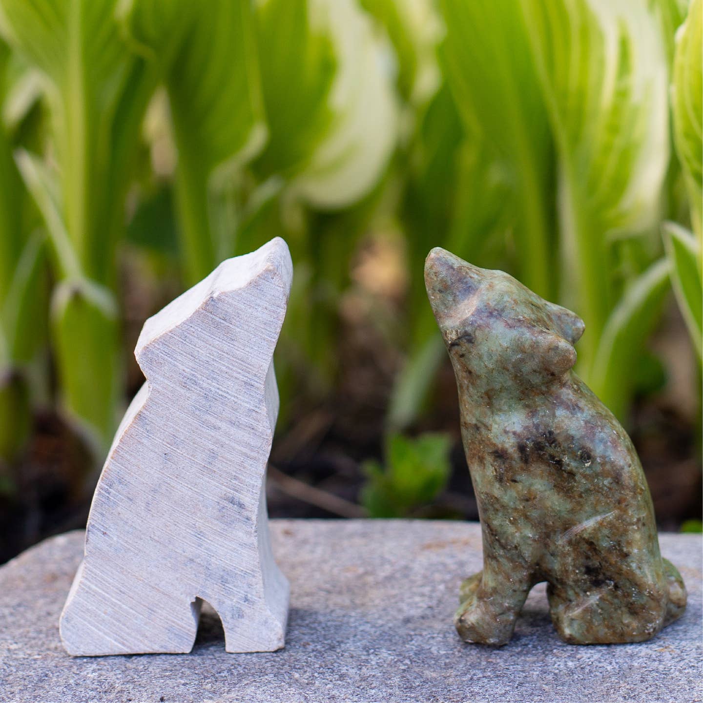 WOUK Wolf Soapstone Carving and Whittling
