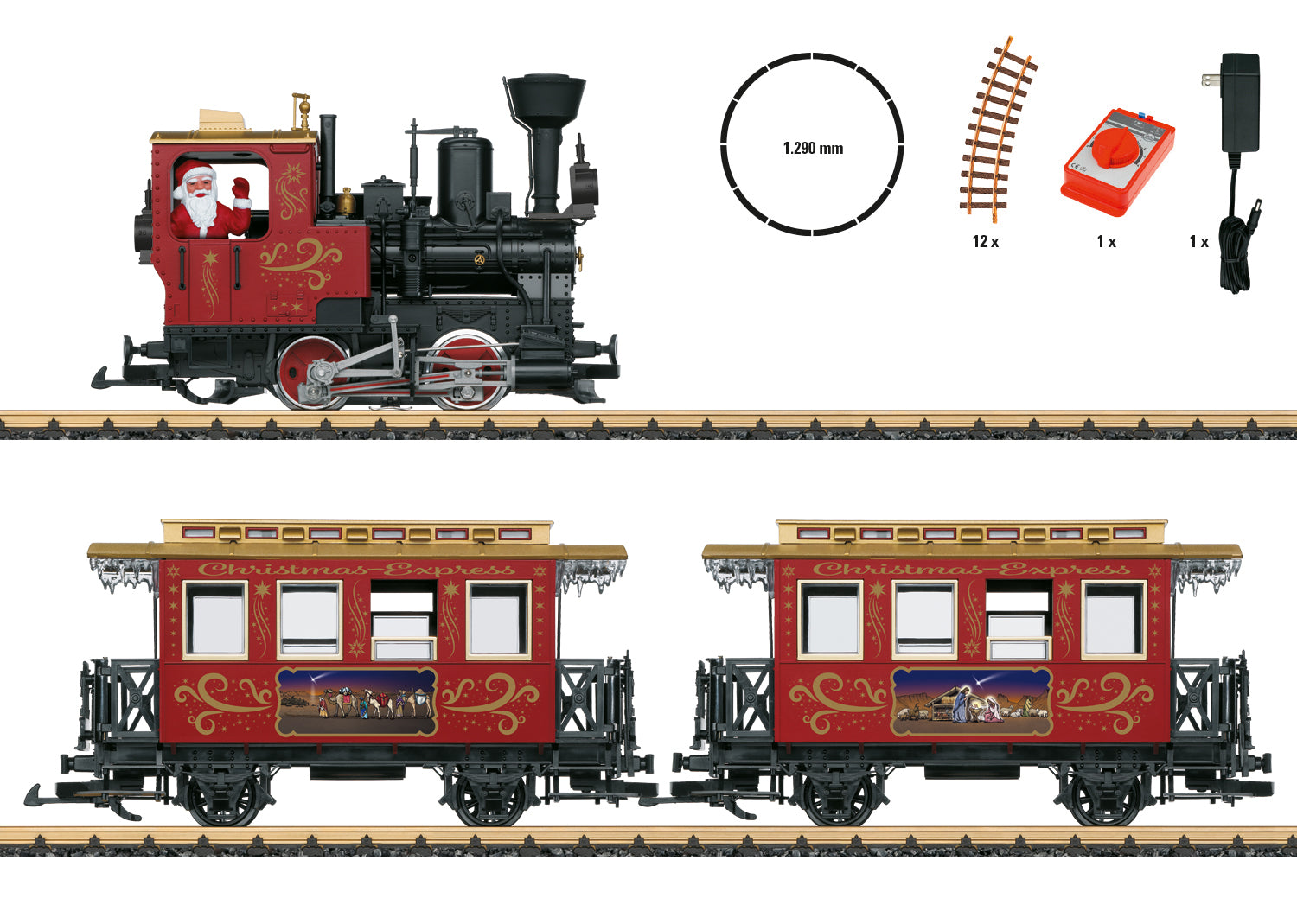 LGB Christmas Train Starter Set (USA 120v version)