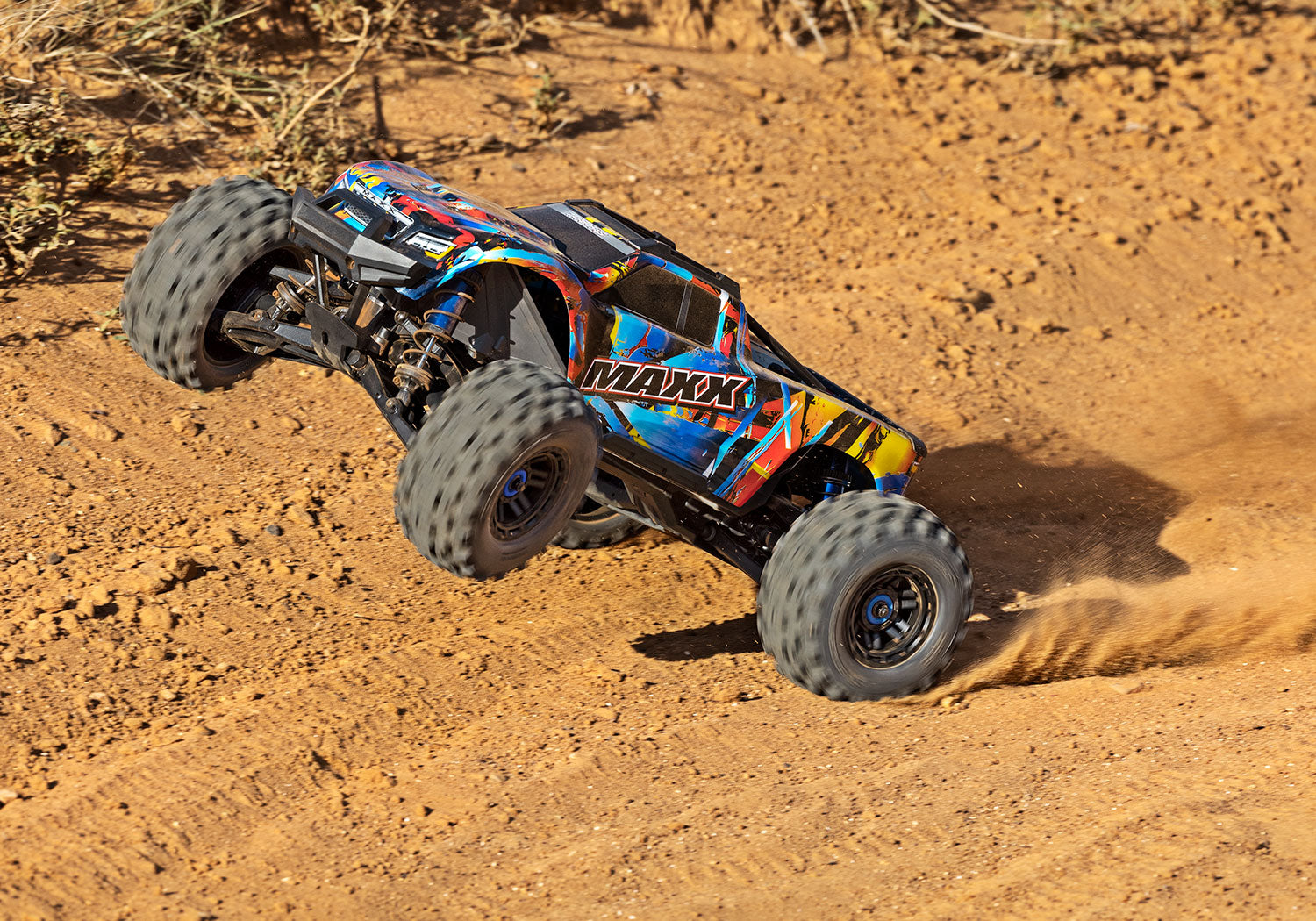 89086-4 Red Maxx®: 1/10 Scale 4WD Brushless Electric Monster Truck with TQi™