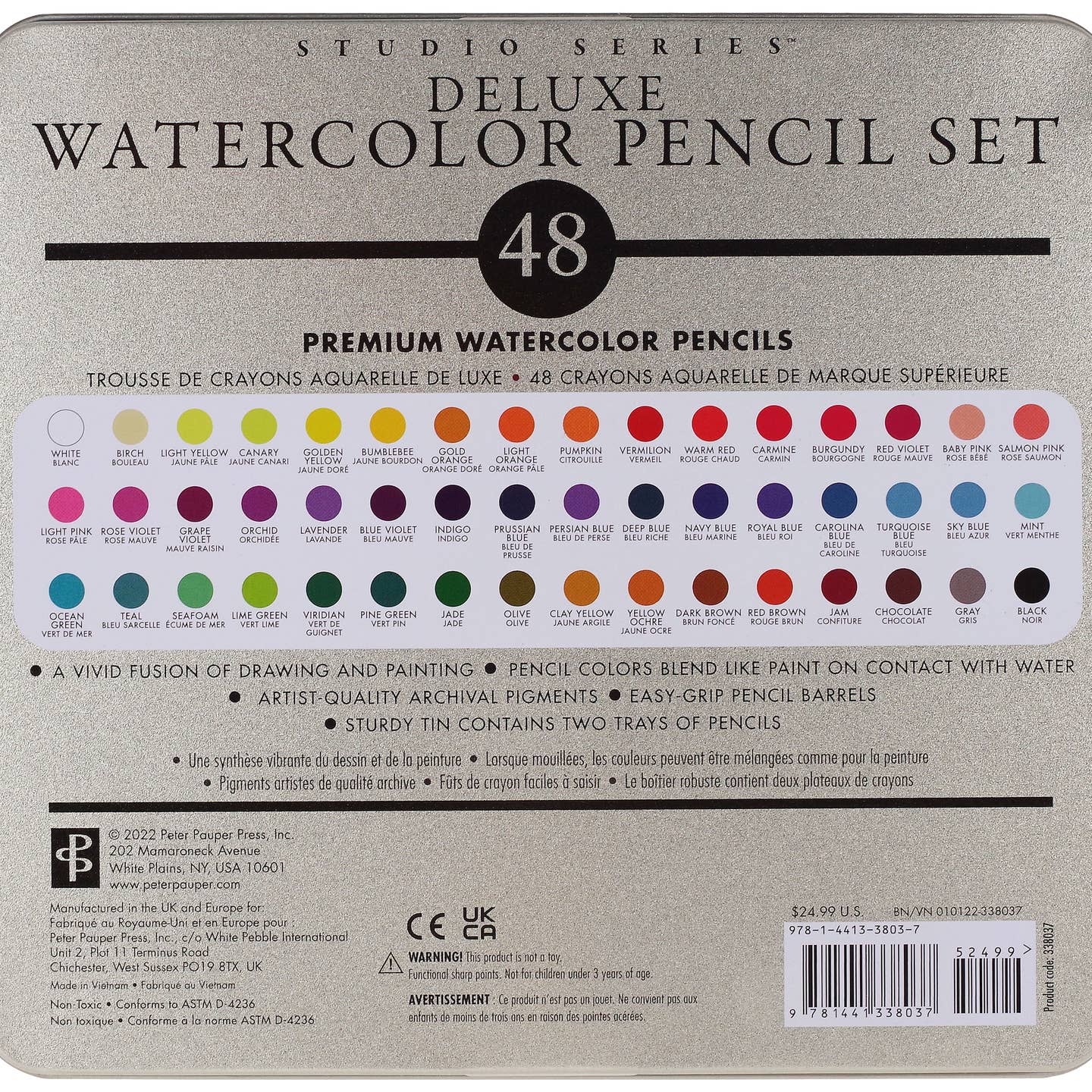 Studio Series Deluxe Watercolor Pencil Set (set of 48)