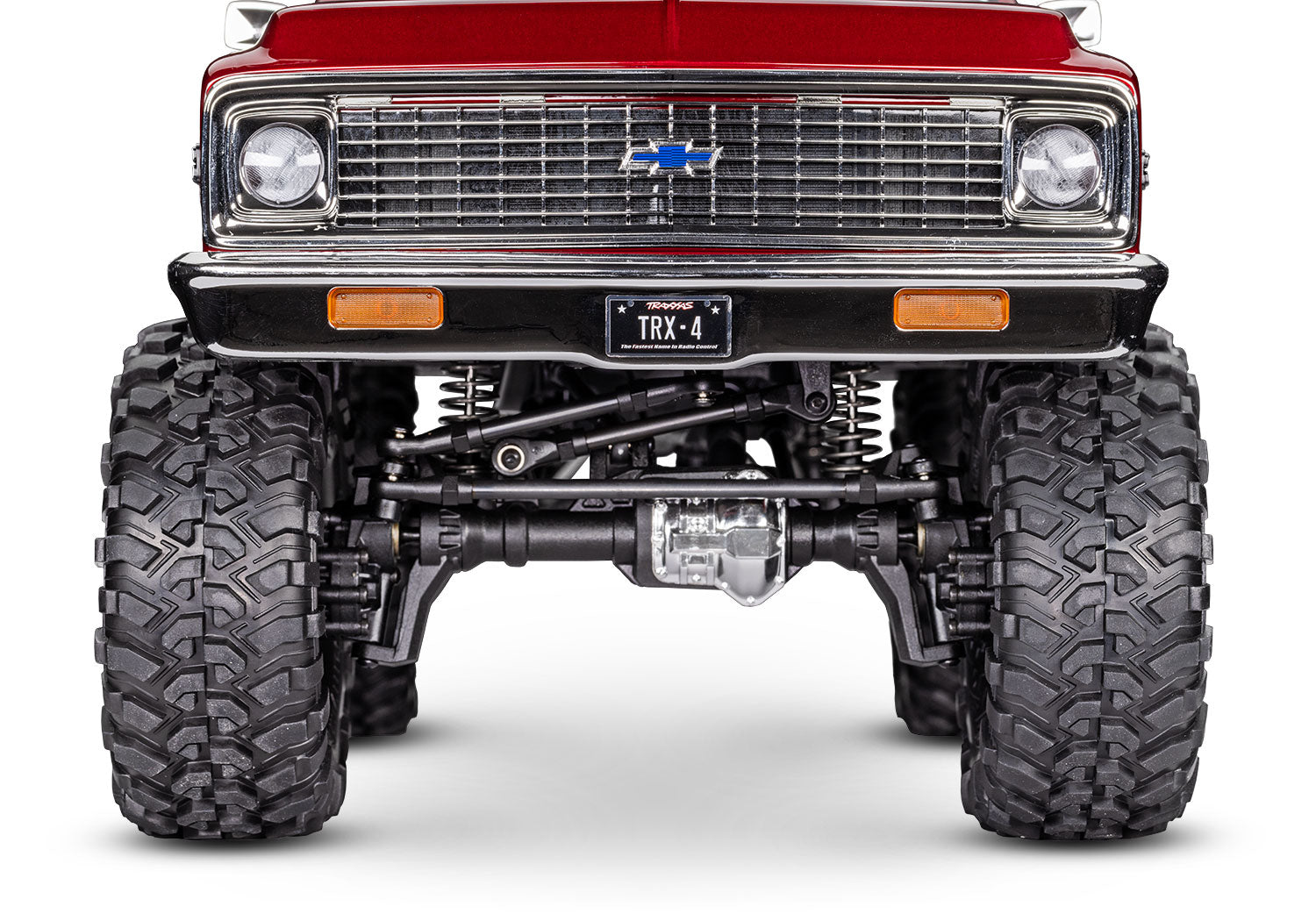 RED TRX-4® High Trail Edition™ with 1972 Chevrolet® Blazer® Body: 4WD Electric Truck with TQi™ Traxxas Link™ Enabled 2.4GHz Radio System
