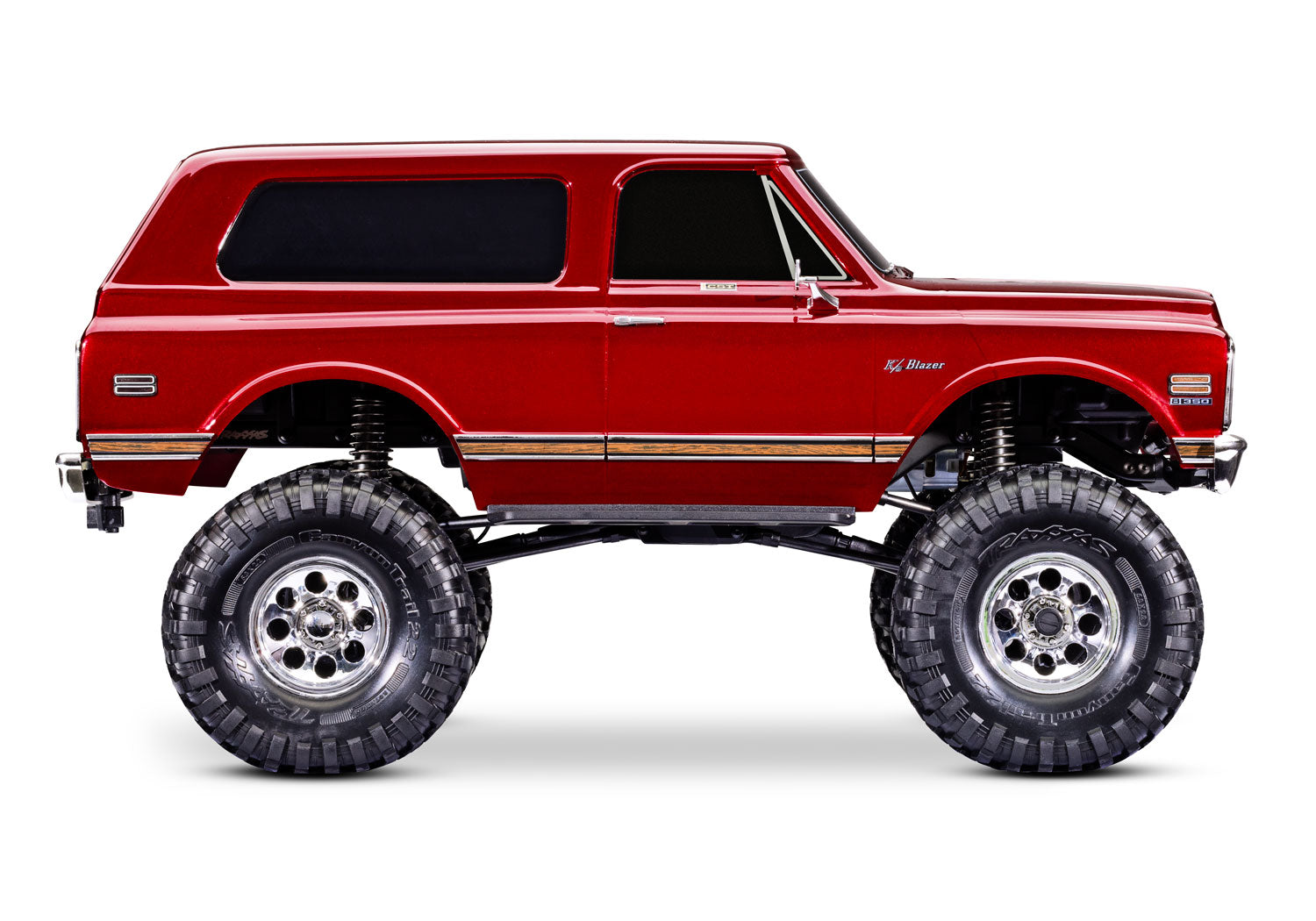 RED TRX-4® High Trail Edition™ with 1972 Chevrolet® Blazer® Body: 4WD Electric Truck with TQi™ Traxxas Link™ Enabled 2.4GHz Radio System