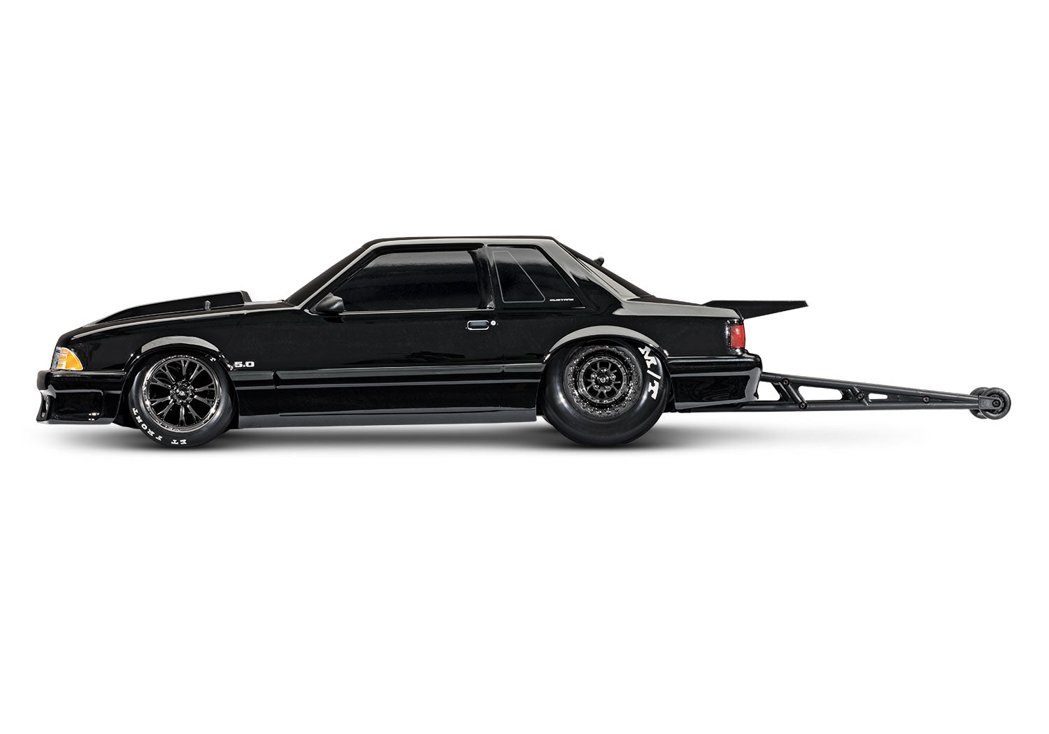 94046-4-BLACK Drag Slash with Ford® Mustang 5.0 Body: 1/10 Scale 2WD Drag Racing Car with TQi™