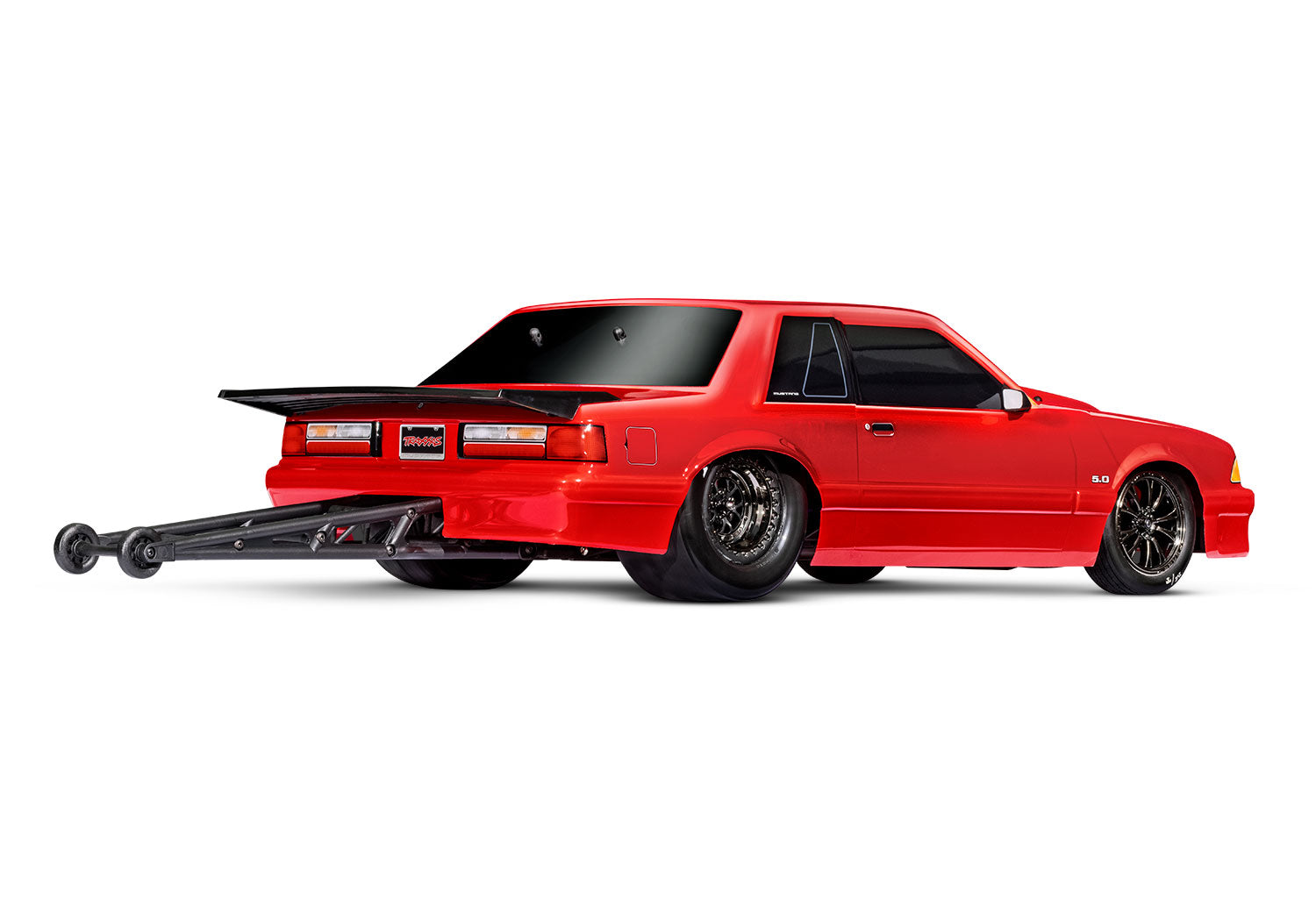 94046-4 RED Drag Slash with Ford® Mustang 5.0 Body: 1/10 Scale 2WD Drag Racing Car with TQi™