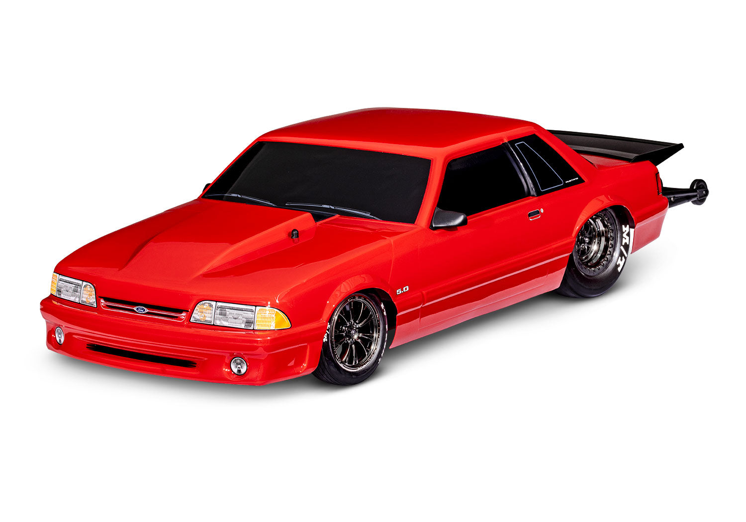 94046-4 RED Drag Slash with Ford® Mustang 5.0 Body: 1/10 Scale 2WD Drag Racing Car with TQi™