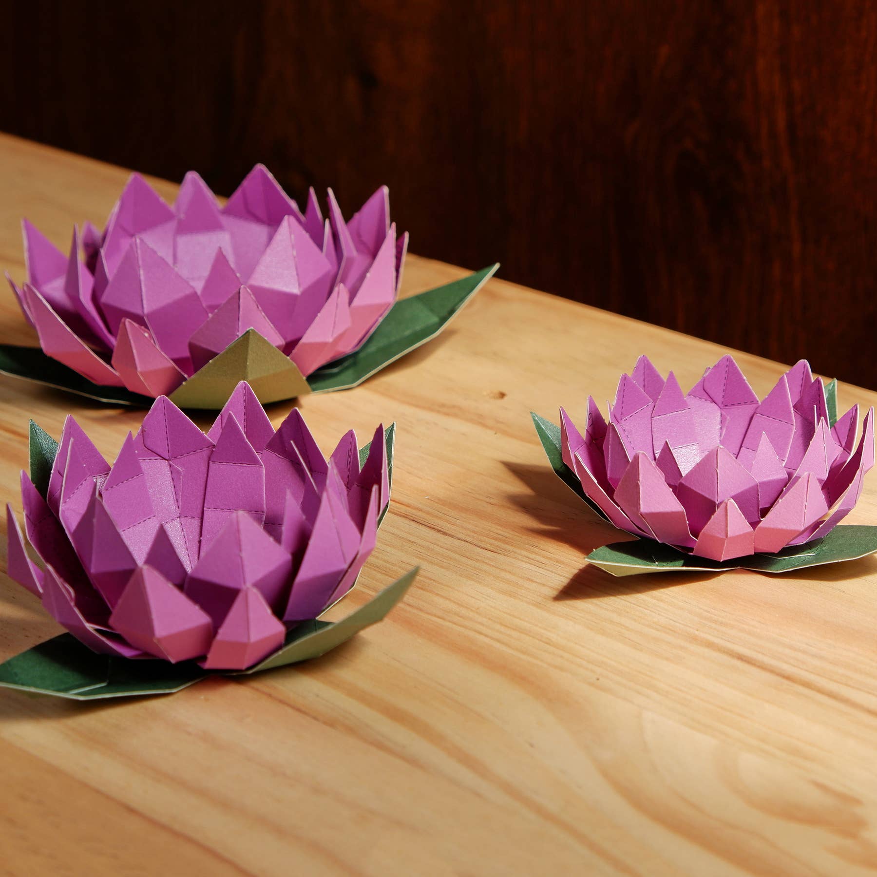 Lotus Papercraft Flower Origami Model