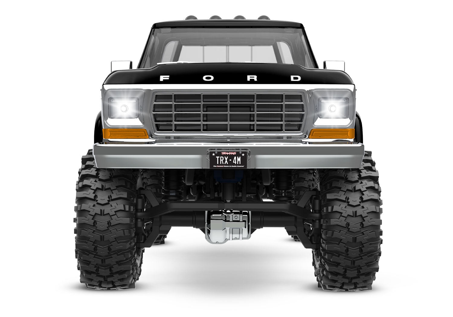 Black TRX-4M™ Scale and Trail® Crawler with 1979 Ford® F-150® Truck Body: 1/18-Scale 4WD Electric Truck with TQ 2.4GHz Radio System