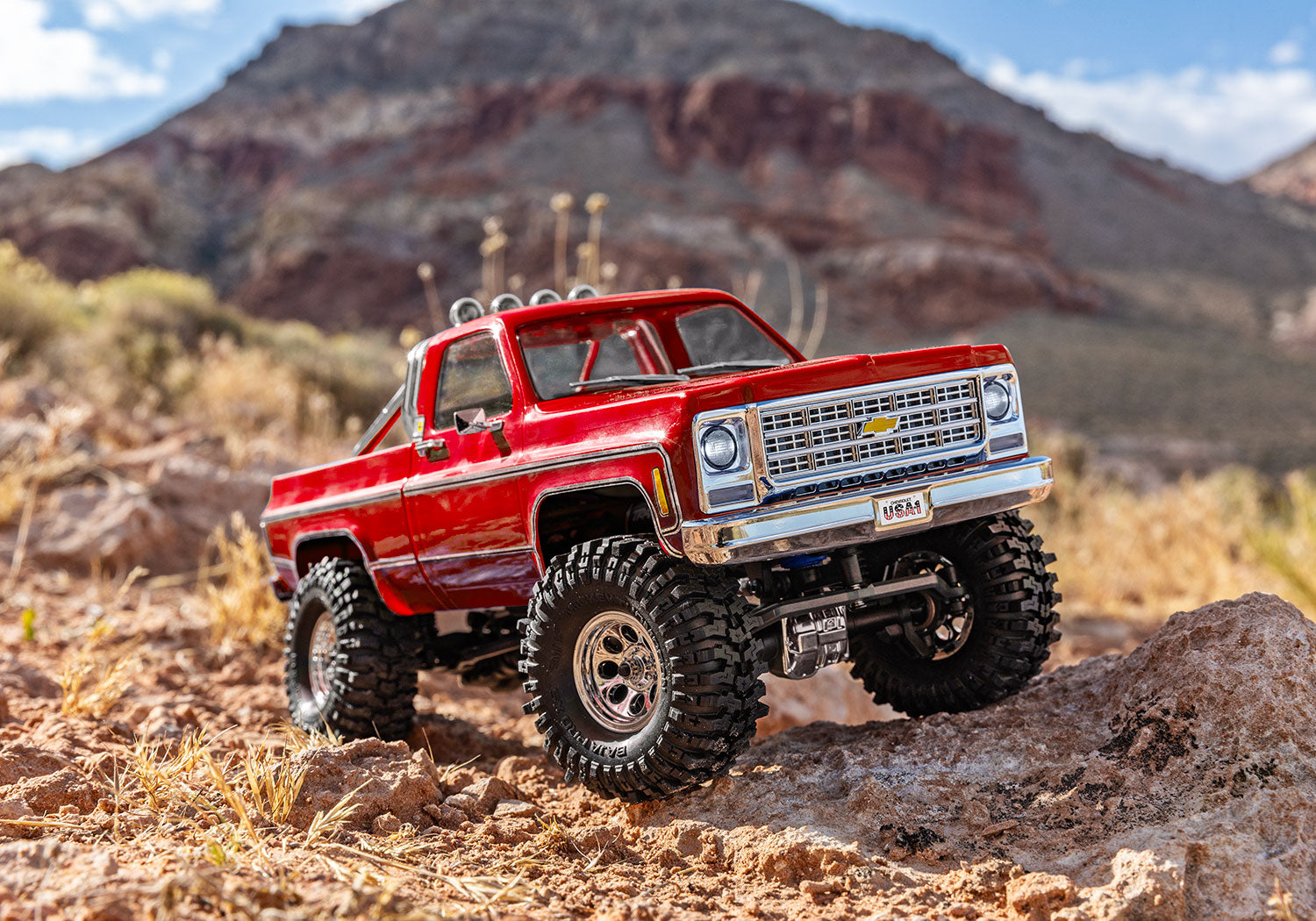 TRX-4M Chevrolet K10 High Trail Edition RED -- 97064-1-RED