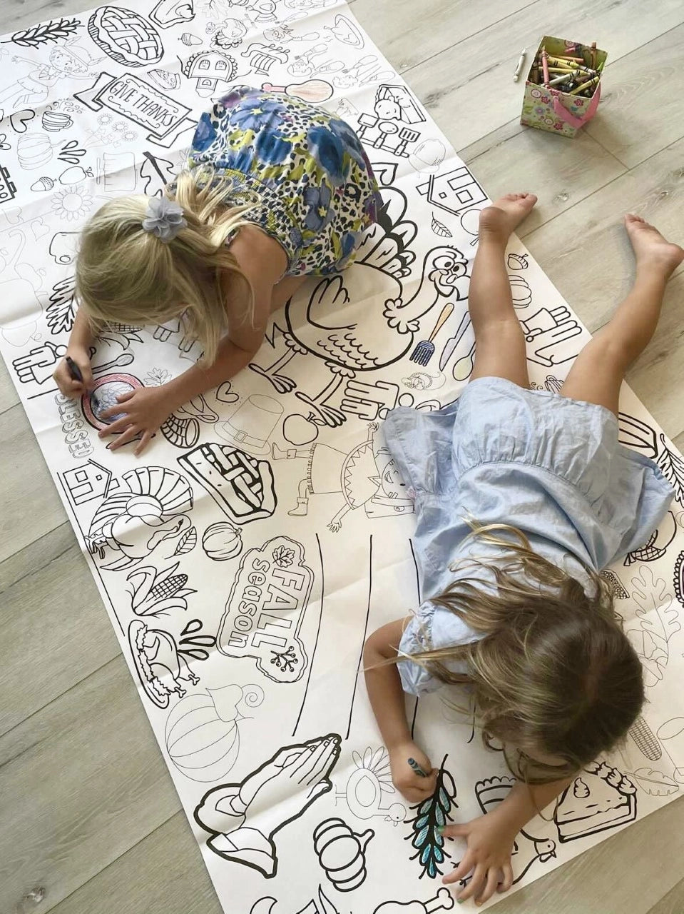 Thanksgiving Coloring Tablecloth