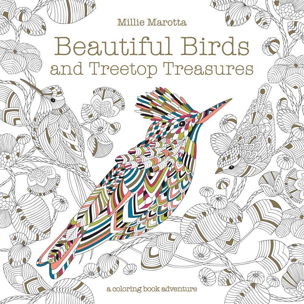 Millie Marotta Beautiful Birds and Treetops Coloring Book