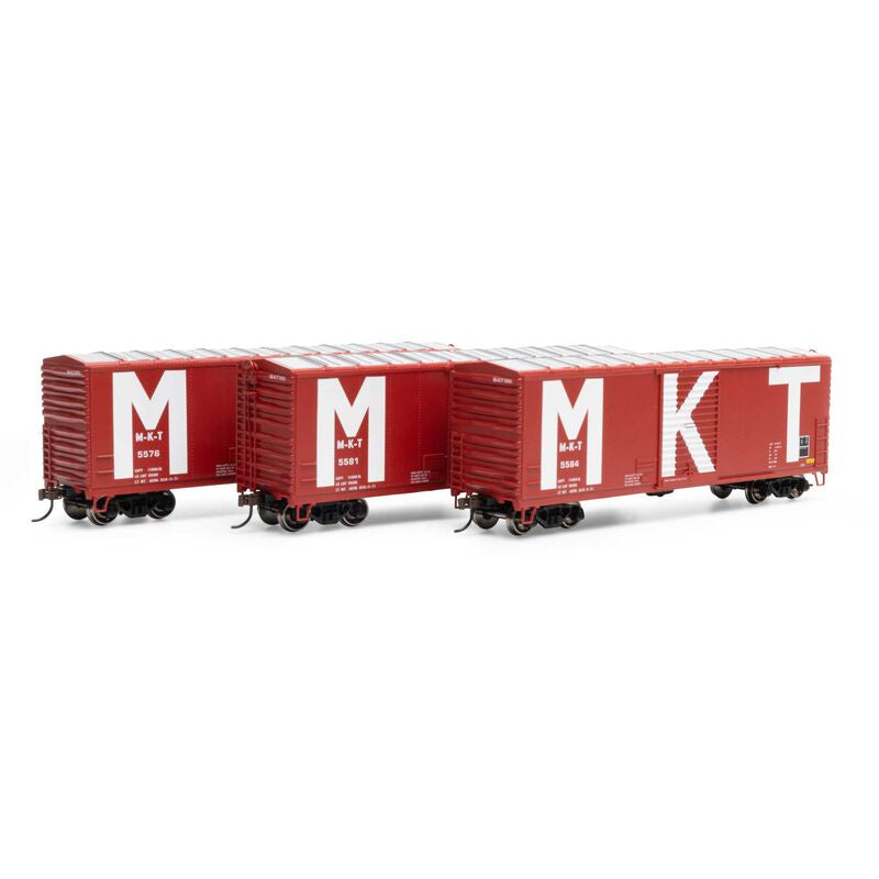 ATH69450	HO 40' Modern Box Car, MKT #5576/5581/5584