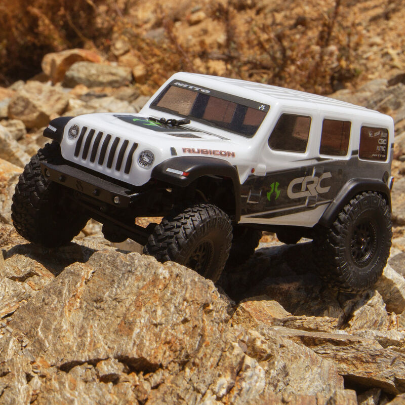 Axial 1/24 SCX24 2019 JEEP WRANGLER JLU CRC 4WD ROCK CRAWLER BRUSHED RTR, WHITE - AXI00002V2T1