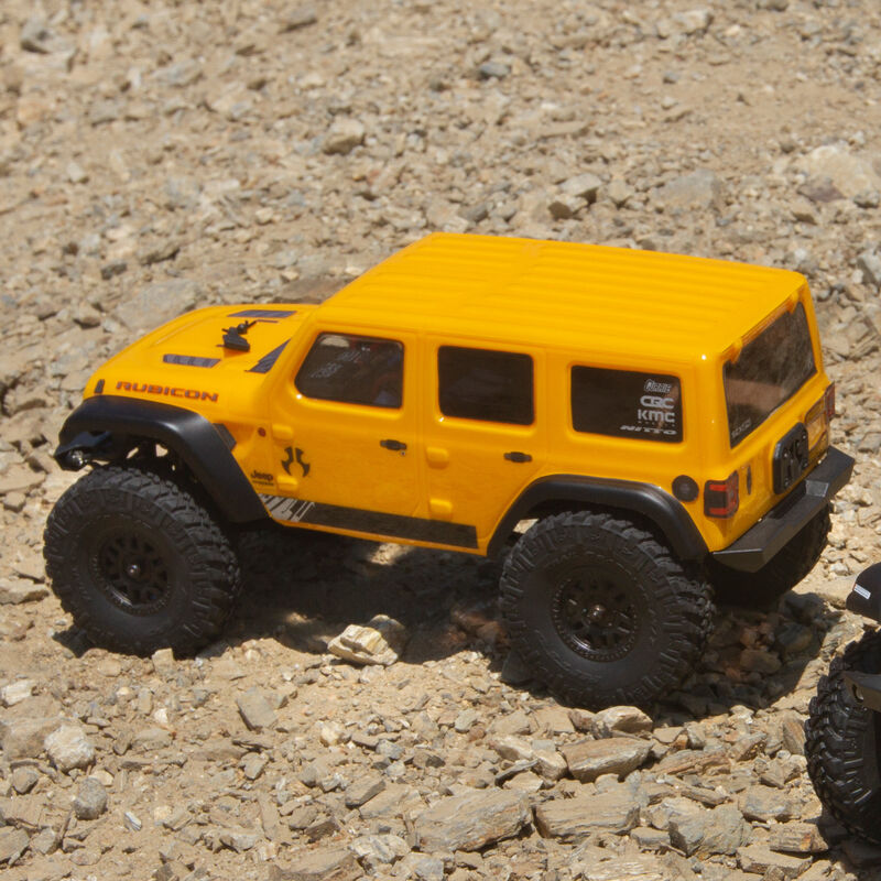 Axial 1/24 SCX24 2019 JEEP WRANGLER JLU CRC 4WD ROCK CRAWLER BRUSHED RTR, YELLOW - AXI00002V2T2