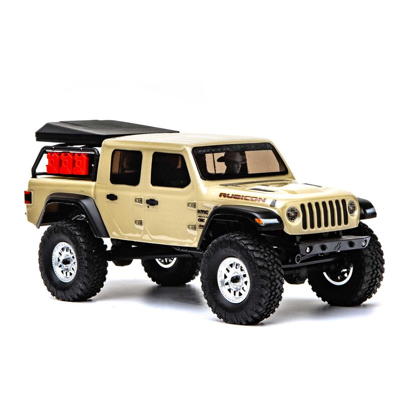 Axial 1/24 SCX24 JEEP JT GLADIATOR 4WD ROCK CRAWLER BRUSHED RTR, BEIGE - AXI00005T1