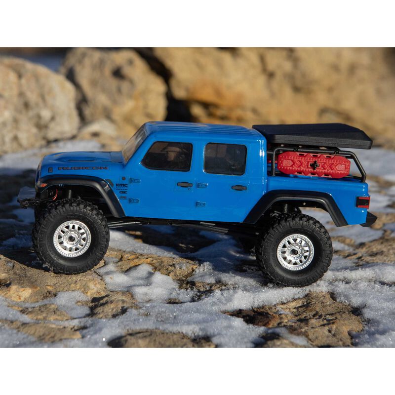Axial 1/24 SCX24 JEEP JT GLADIATOR 4WD ROCK CRAWLER BRUSHED RTR, BLUE - AXI00005T2