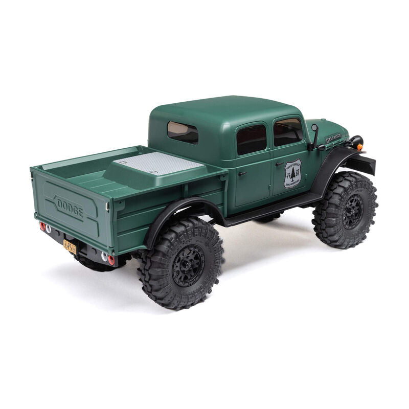 AXI00007T2	 SCX24 40's 4 Door Dodge Power Wagon, Green: 1/24 4WD-RTR Rock Crawler Brushed RTR