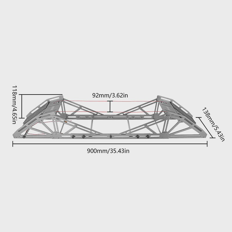 Rope Bridge Obstacle Kit for 1/18 1/24 RC Crawlers