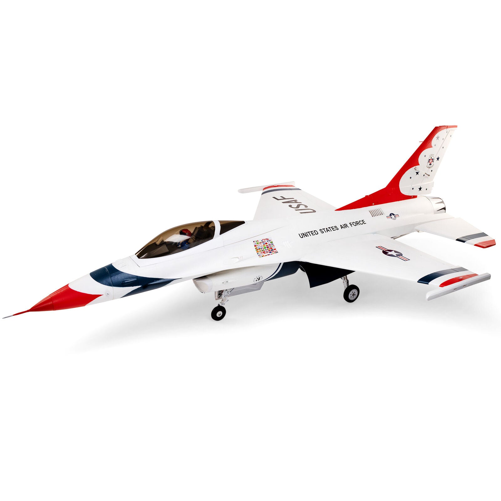 E-flite F-16 Thunderbirds 80mm EDF BNF Basic with AS3X and SAFE Select - EFL87950
