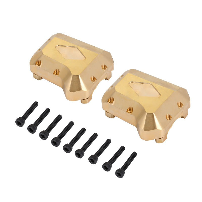 TRX4-8280GD-2 INJORA 2PCS Brass Front Rear Differential Axle Cover #8280 For TRX-4
