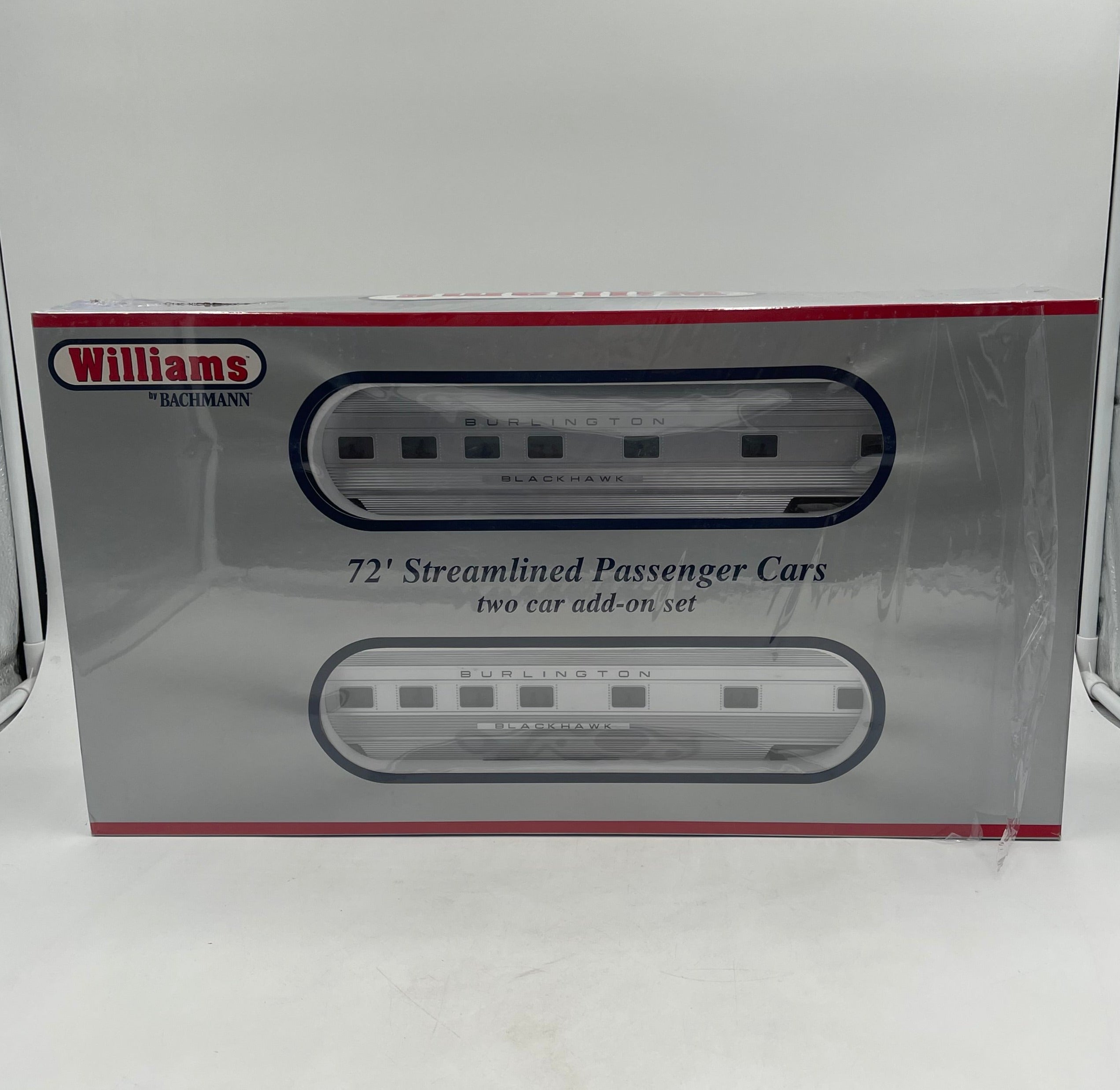 Williams by Bachmann 72' Streamlined Passenger Cars Two Car Add-On Set - 43104