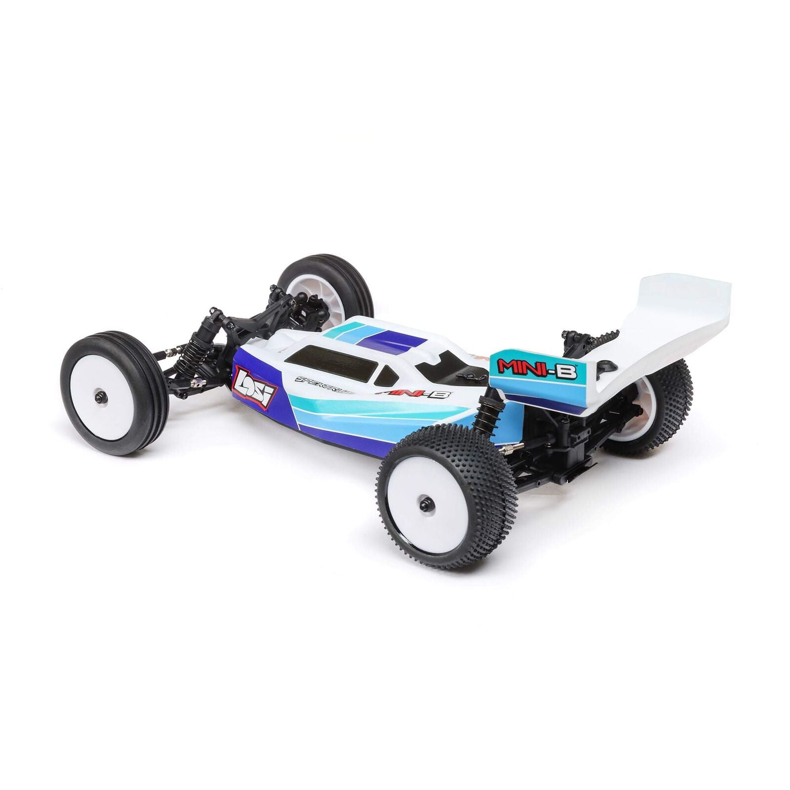 LOS01024T2	 1/16 Mini-B 2WD Buggy Brushless RTR, Blue