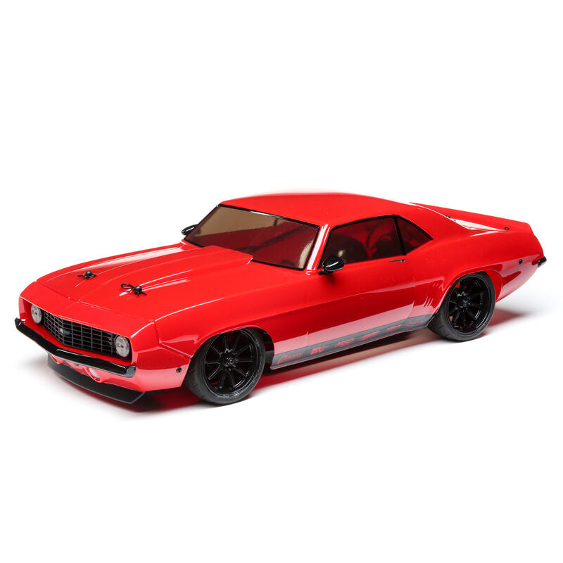 LOSI 1/10 1969 Chevy Camaro V100 AWD Brushed RTR (Red) - LOS03033T1