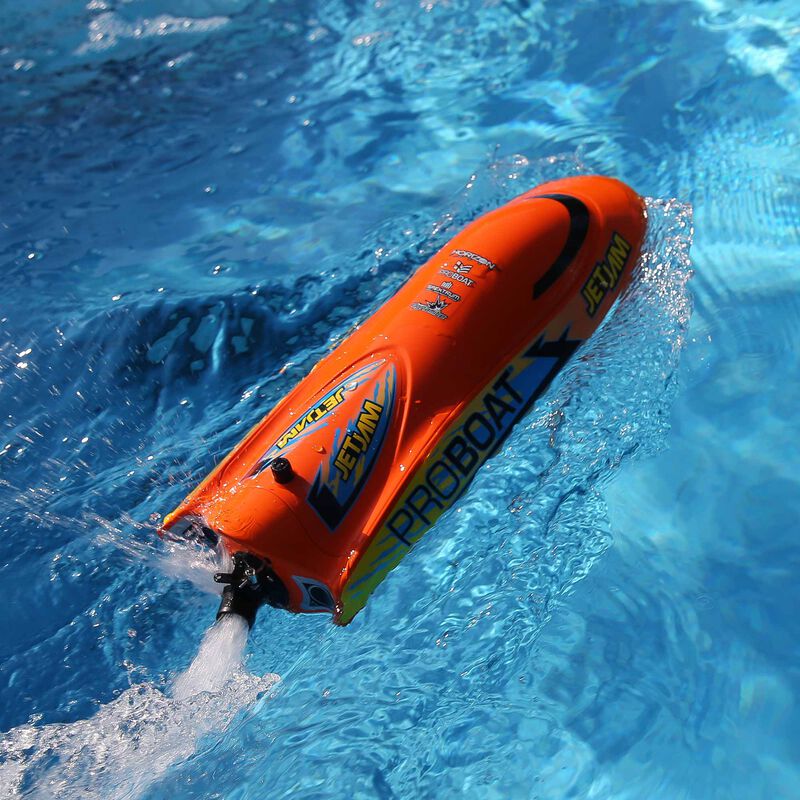 Pro Boat Jet Jam V2 12" Self-Righting Pool Racer Brushed RTR (Orange) - PRB08031V2T1