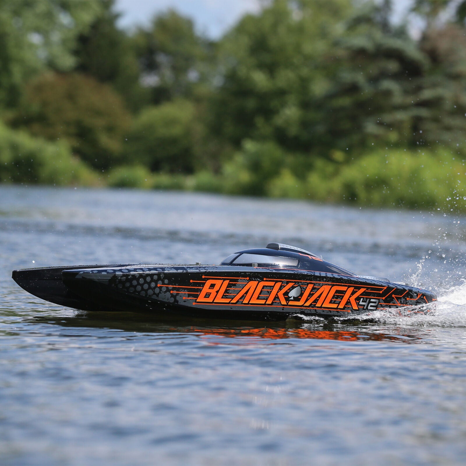 Blackjack 42-inch Brushless 8S Cat,BLK/ORG:RTR - PRB08043T1
