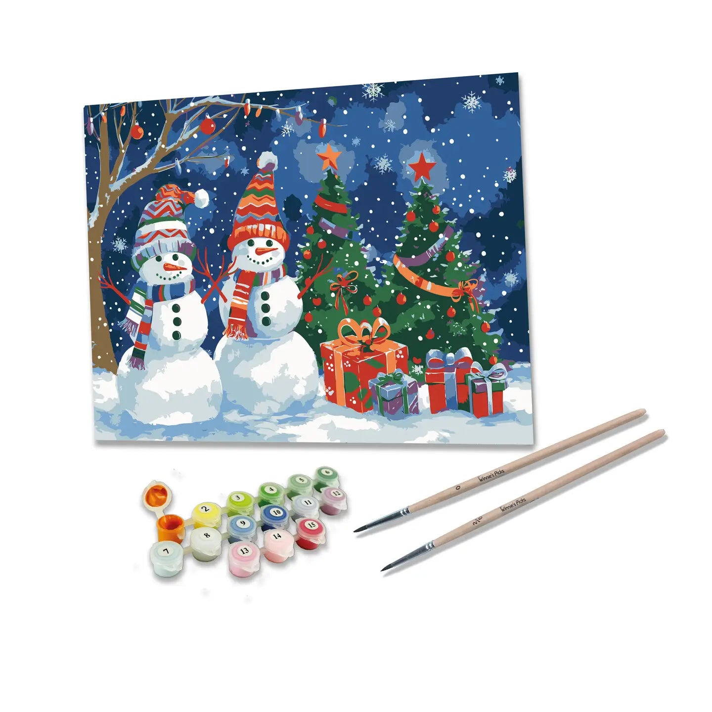 Snowman Wonderland Painting - Paint by Numbers