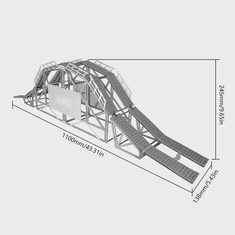 Bridge Course Obstacle Kit for 1/18 1/24 RC Crawlers