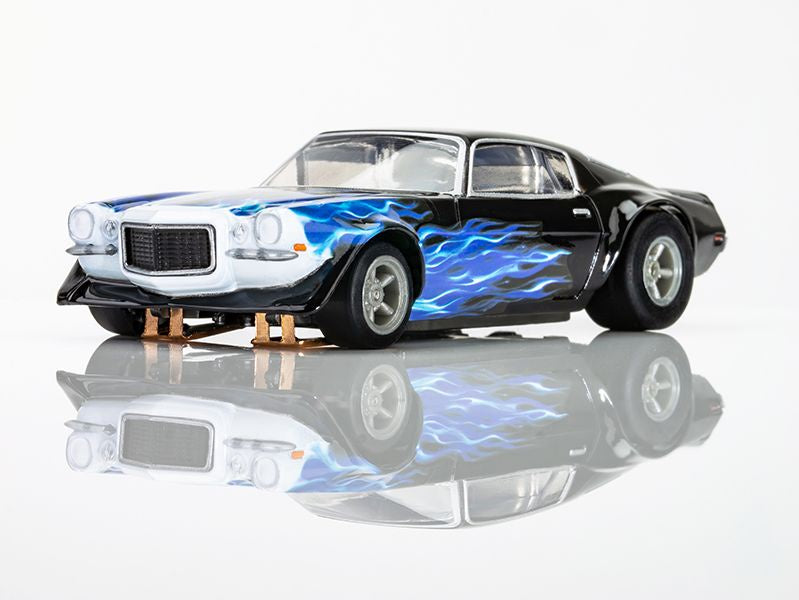 AFX22046	1973 Camaro Wildfire, Black/Blue, HO Scale Slot Car