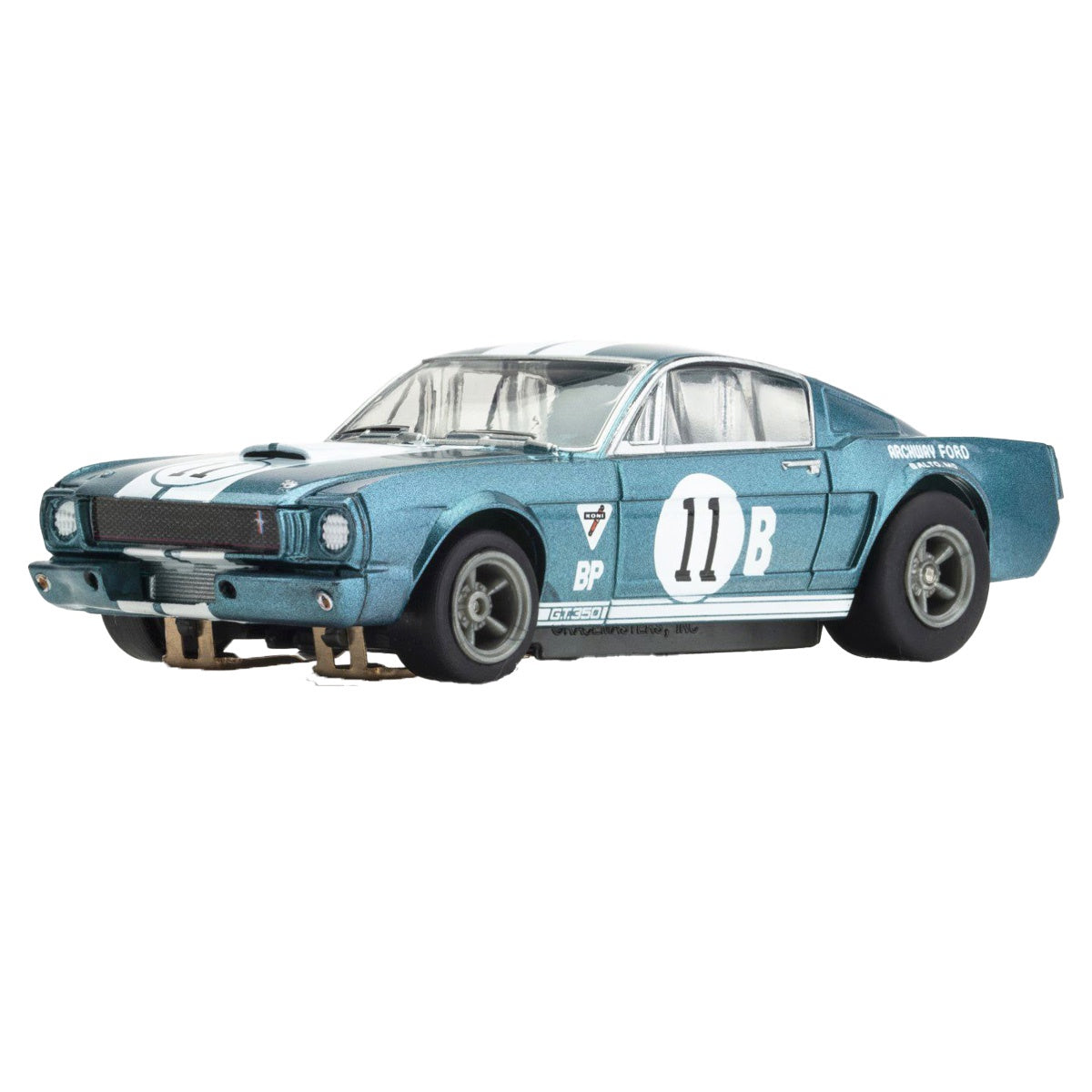 AFX22071	1965 Shelby Mustang GT350R Donohue Blue/White Slot Car